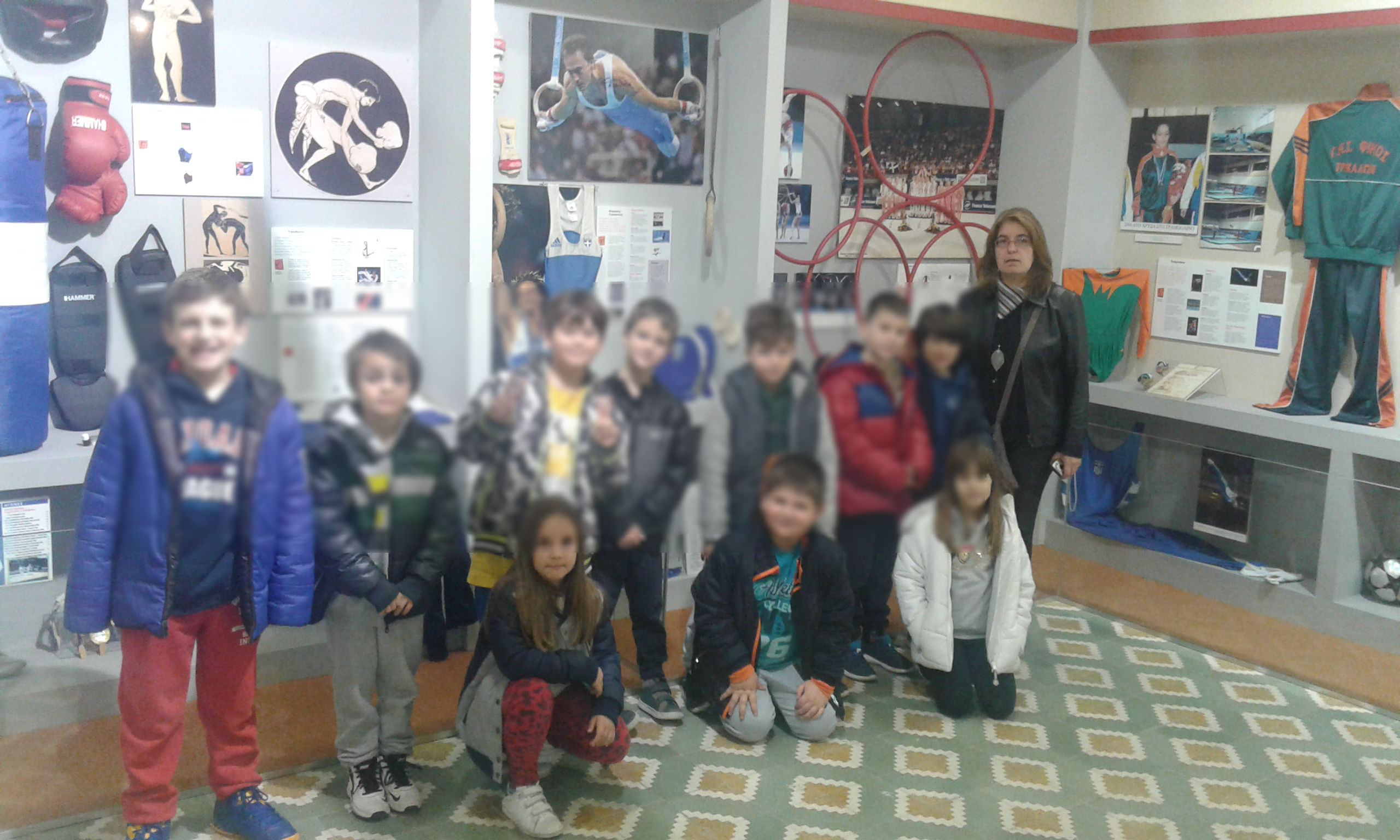 Στο Αθλητικό Μουσείο παιδιά των Εκπαιδευτηρίων «Σακκά»